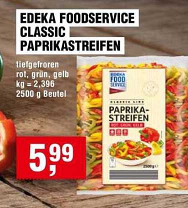 EDEKA FOODSERVICE CLASSIC PAPRIKASTREIFEN