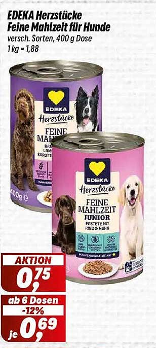 EDEKA Herzstücke Feine Mahlzeit für Hunde