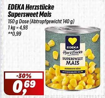 EDEKA Herzstücke Supersweet Mais