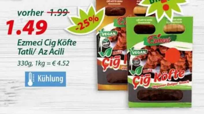 Ezmeci Çig Köfte Tatlı/ Az Acılı