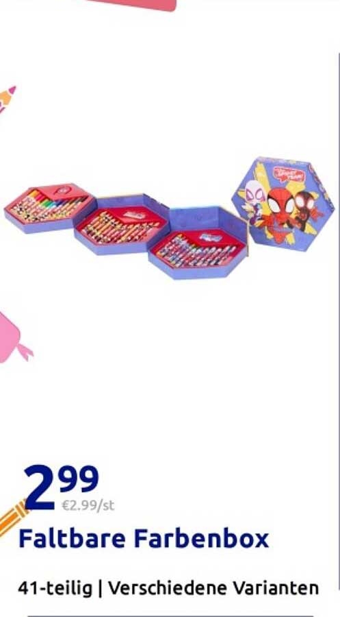 Faltbare Farbenbox