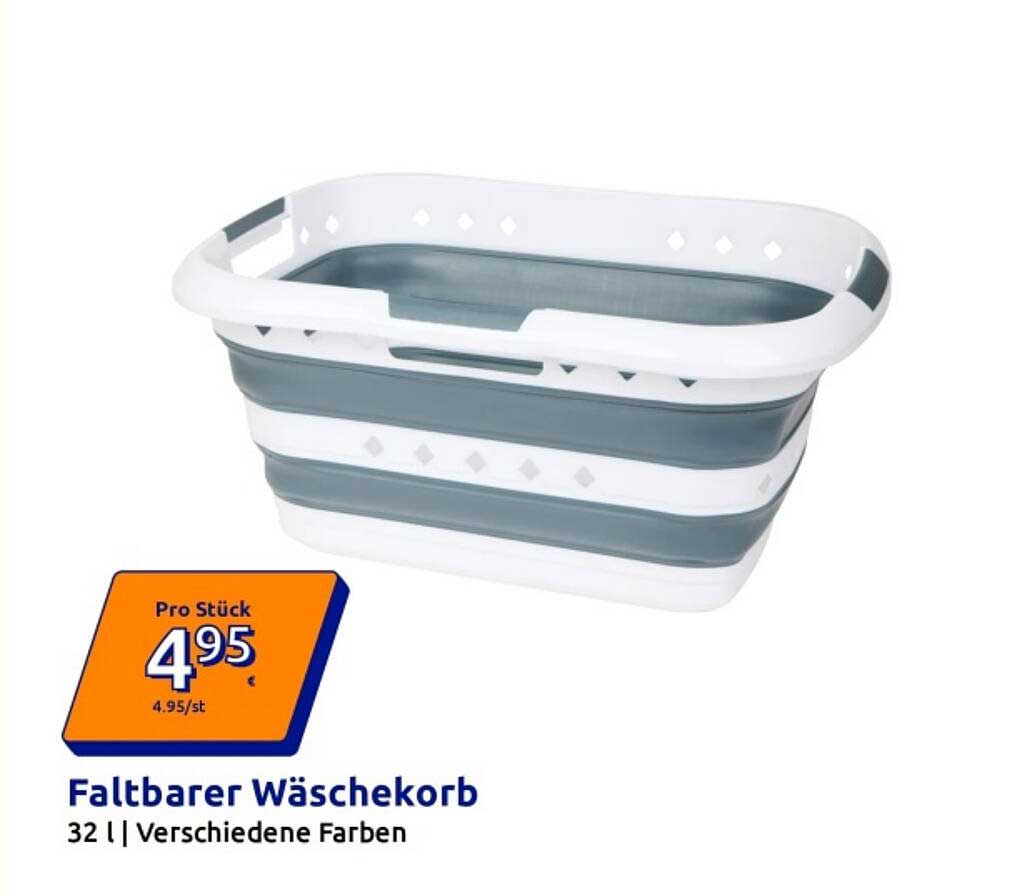 Faltbarer Wäschekorb 32 l | Verschiedene Farben