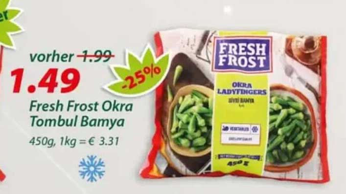 Fresh Frost Okra Tombul Bamya