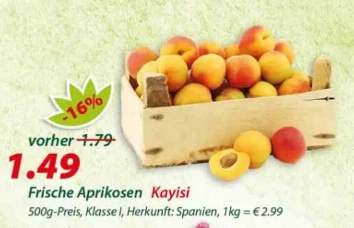 Frische Aprikosen Kayisi