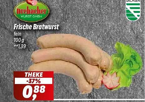 Frische Bratwurst fein 100 g