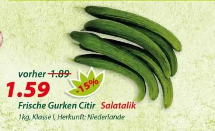 Frische Gurken Cİtir Salatalik