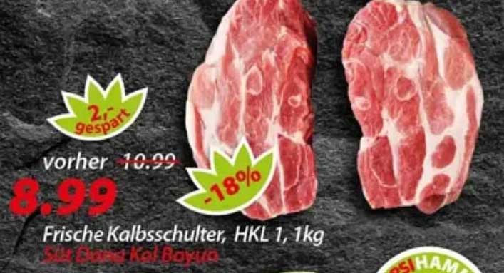 Frische Kalbsschulter, HKL 1, 1kg