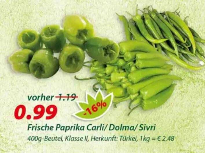 Frische Paprika Carli/ Dolma/ Sivri