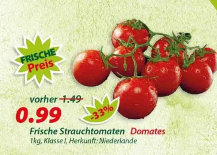 Frische Strauchtomaten Domates