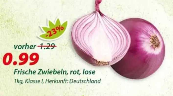 Frische Zwiebeln, rot, lose
