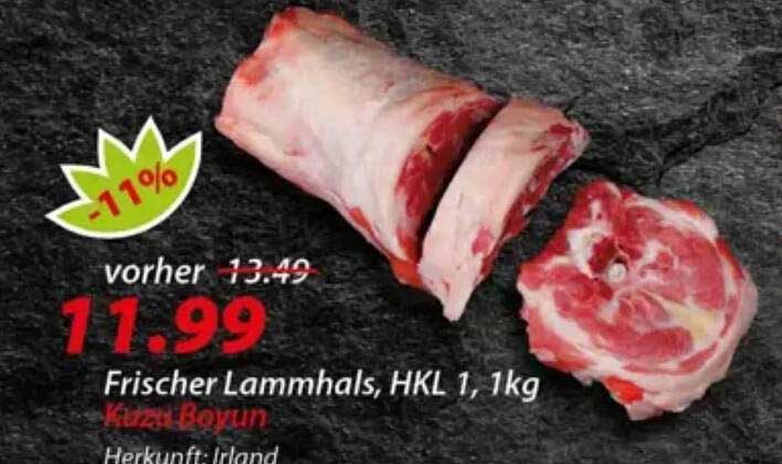 Frischer Lammhals, HKL 1, 1kg