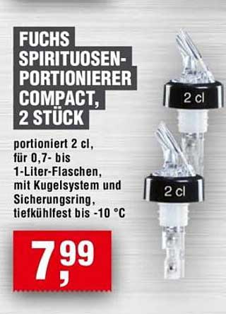 FUCHS SPIRITUOSEN-PORTIONIERER COMPACT, 2 STÜCK