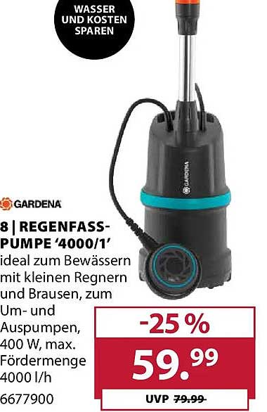 GARDENA | REGENFASS-PUMPE '4000/1'
