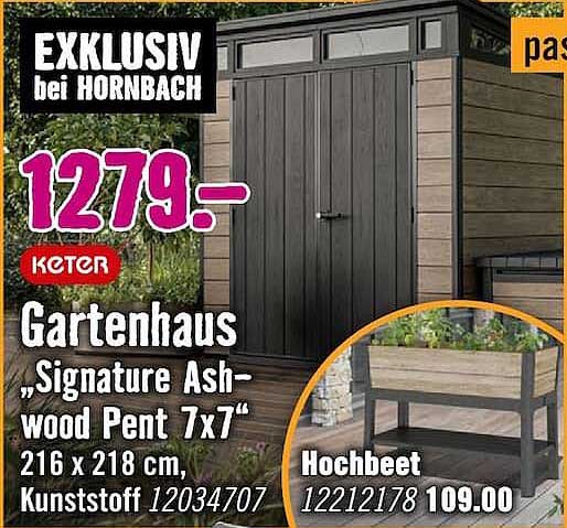 Gartenhaus „Signature Ash-wood Pent 7x7“