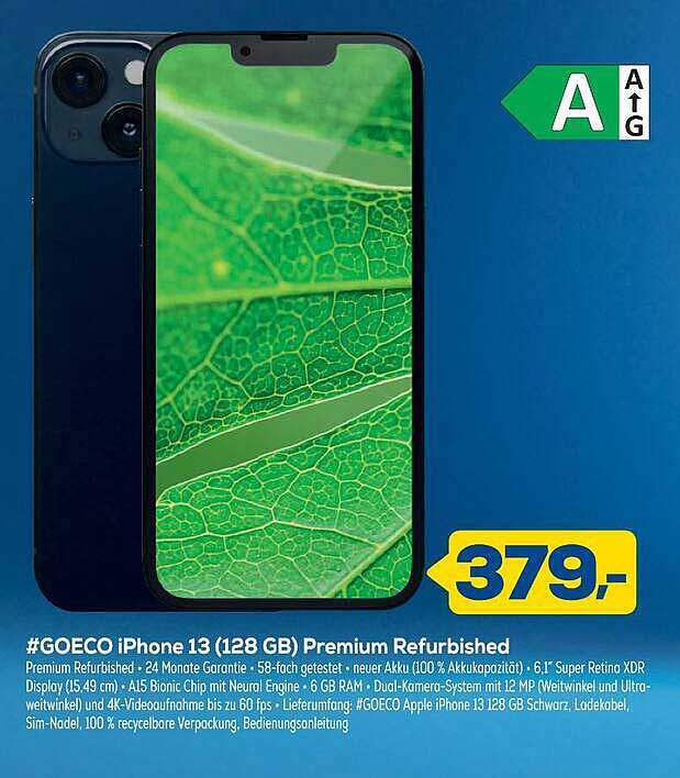 #GOECO iPhone 13 (128 GB) Premium Refurbished
