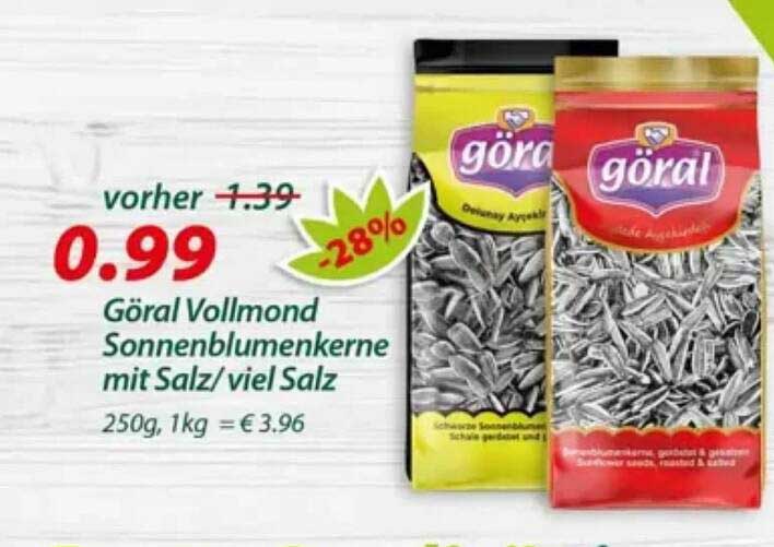 Göral Vollmond Sonnenblumenkerne mit Salz/viel Salz