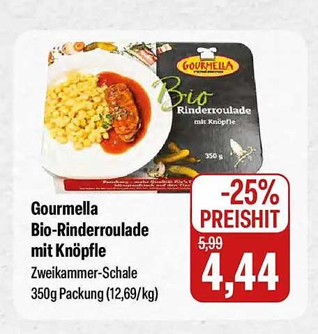 Gourmella Bio-Rinderroulade mit Knöpfle