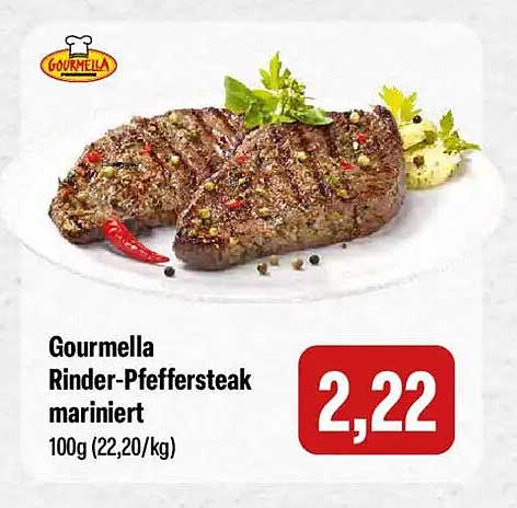 Gourmella Rinder-Pfeffersteak mariniert