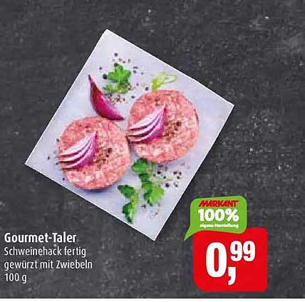 Gourmet-Taler Schweinehack fertig gewürzt mit Zwiebeln 100 g