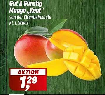 Gut & Günstig Mango „Kent“ von der Elfenbeinküste Kl. I, Stück