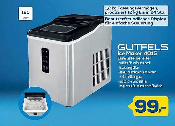 GUTFELS Ice Maker 4015 Eiswürfelbereiter