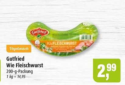 Gutfried Wie Fleischwurst 200-g-Packung