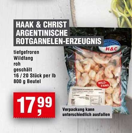 HAAK & CHRIST ARGENTINISCHE ROTGARNELEN-ERZEUGNIS