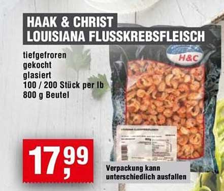 HAAK & CHRIST LOUISIANA FLUSSKREBSFLEISCH