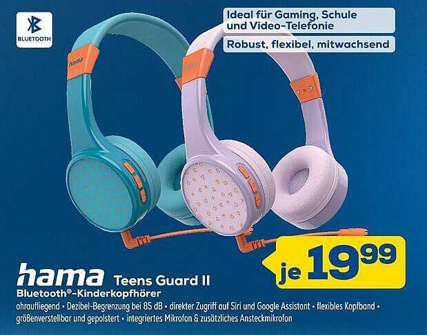 hama Teens Guard II Bluetooth-Kinderkopfhörer