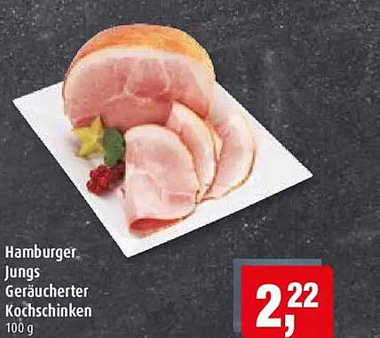 Hamburger Jungs Geräucherter Kochschinken 100 g
