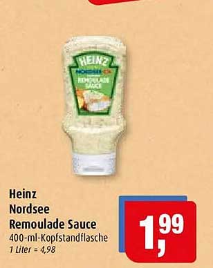 Heinz Nordsee Remoulade Sauce 400-ml-Kopfsandflasche