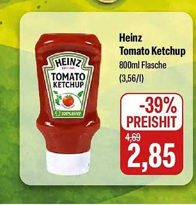 Heinz Tomato Ketchup 800ml Flasche (3,56/l)