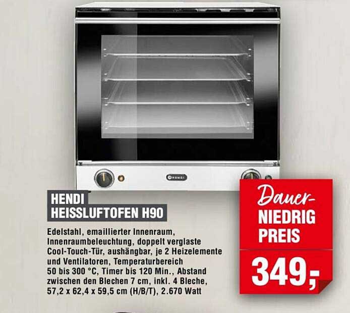 HENDI HEISSLUFTOFEN H90