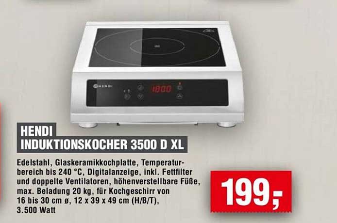 HENDI INDUKTIONSKOCHER 3500 D XL