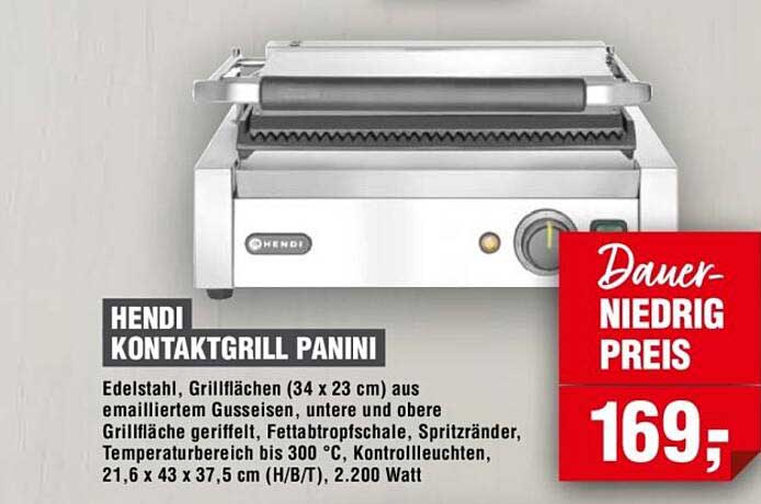 HENDI KONTAKTGRILL PANINI