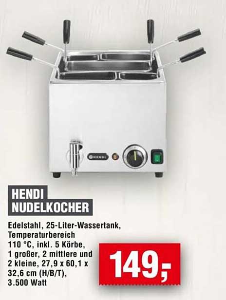 HENDI NUDELKOCHER