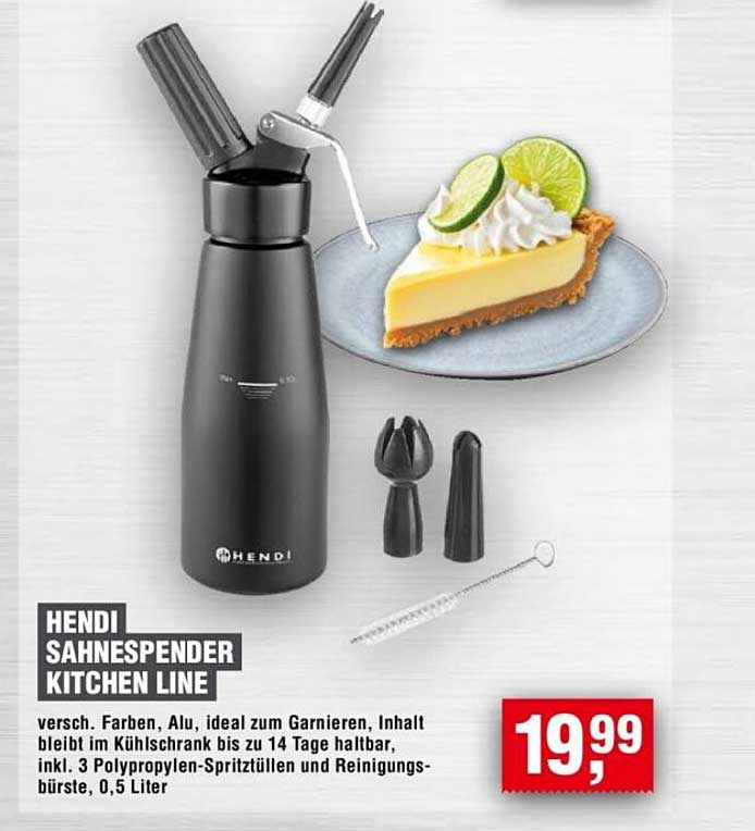HENDI SAHNESPENDER KITCHEN LINE