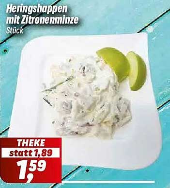 Heringshappen mit Zitronenminze