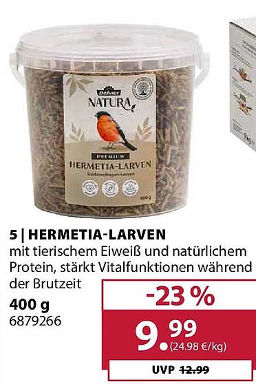 HERMETIA-LARVEN