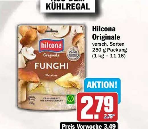 Hilcona Originale versch. Sorten 250 g Packung (1 kg = 11.16)