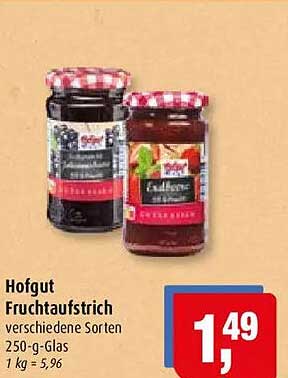 Hofgut Fruchtaufstrich verschiedene Sorten 250-g-Glas