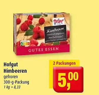 Hofgut Himbeeren gefroren 300-g-Packung
