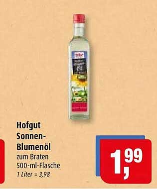 Hofgut Sonnenblumenöl zum Braten 500-ml-Flasche