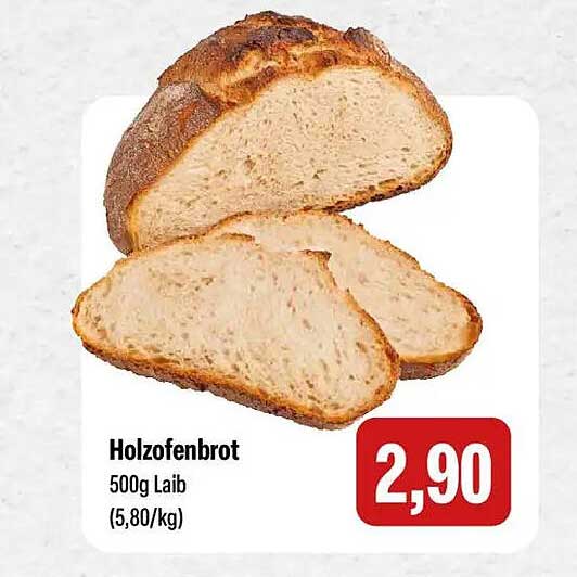 Holzofenbrot 500g Laib (5,80/kg)