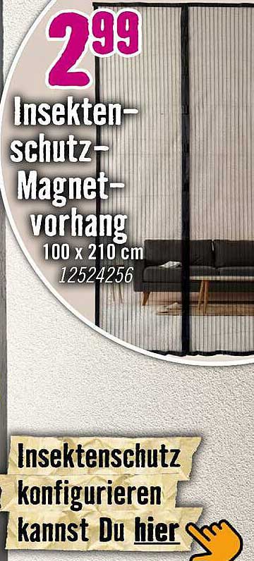 Insektenschutz-Magnetvorhang 100 x 210 cm