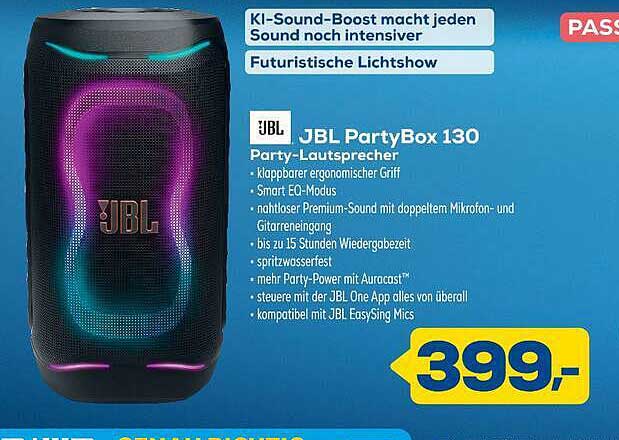 JBL PartyBox 130 Party-Lautsprecher