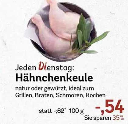 Jeden Dienstag: Hähnchenkeule