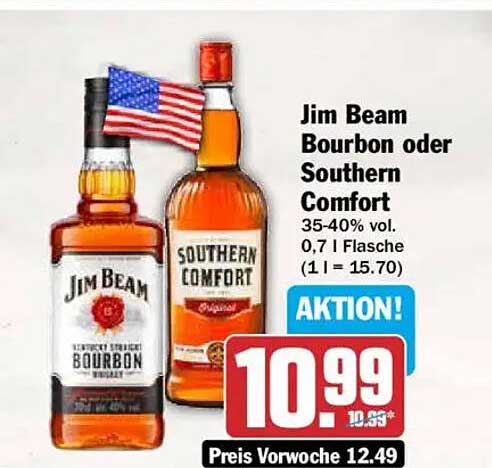 Jim Beam Bourbon oder Southern Comfort