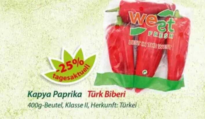 Kapya Paprika Türk Biberi