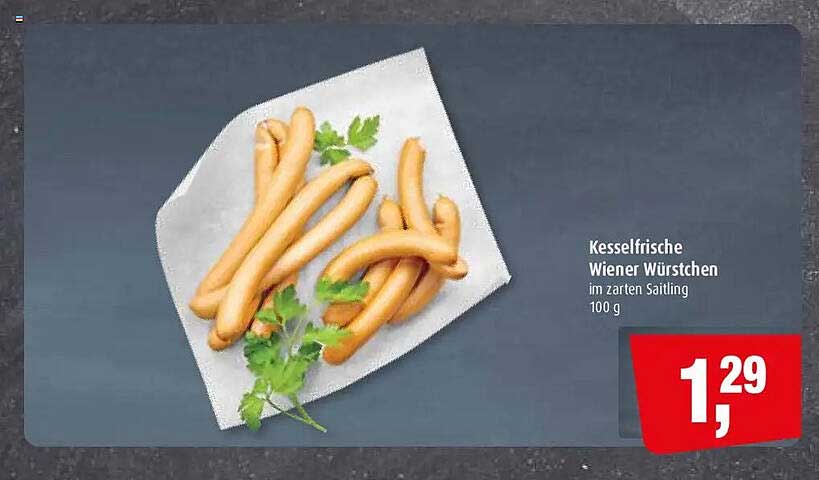 Kesselfrische Wiener Würstchen im zarten Saitling 100 g